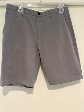Theory Gray Cotton Shorts 9 inch inseam waist 31
